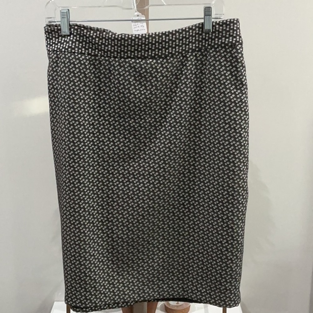 Coldwater Creek Black and White Pencil Skirt Knee-Length